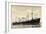 Hapag, Dampfschiff M.V. Sommelsdyk Nah Am Ufer-null-Framed Giclee Print