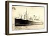 Hapag, Dampfschiff New York Am Hafen Vor Anker-null-Framed Giclee Print