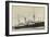 Hapag, Dampfschiff S.S. Leerdam Nah Am Hafen-null-Framed Premium Giclee Print