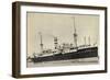 Hapag, Dampfschiff S.S. Leerdam Nah Am Hafen-null-Framed Giclee Print