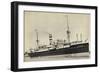 Hapag, Dampfschiff S.S. Leerdam Nah Am Hafen-null-Framed Giclee Print