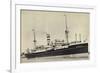 Hapag, Dampfschiff S.S. Leerdam Nah Am Hafen-null-Framed Giclee Print