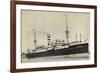 Hapag, Dampfschiff S.S. Leerdam Nah Am Hafen-null-Framed Giclee Print