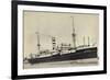 Hapag, Dampfschiff S.S. Leerdam Nah Am Hafen-null-Framed Giclee Print