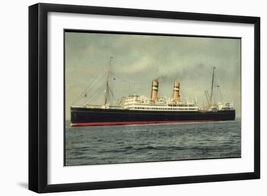 Hapag, Dampfschiff S.S. Veendam in Fahrt Auf See-null-Framed Giclee Print