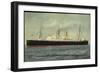 Hapag, Dampfschiff S.S. Veendam in Fahrt Auf See-null-Framed Giclee Print