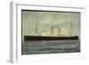 Hapag, Dampfschiff S.S. Veendam in Fahrt Auf See-null-Framed Giclee Print