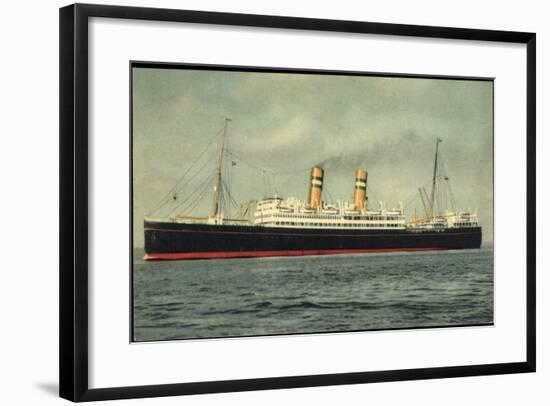 Hapag, Dampfschiff S.S. Veendam in Fahrt Auf See-null-Framed Giclee Print