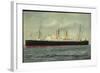 Hapag, Dampfschiff S.S. Veendam in Fahrt Auf See-null-Framed Giclee Print