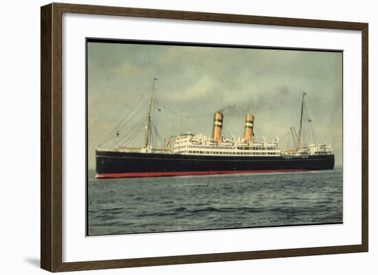 Hapag, Dampfschiff S.S. Veendam in Fahrt Auf See-null-Framed Giclee Print