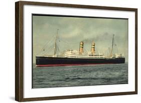 Hapag, Dampfschiff S.S. Veendam in Fahrt Auf See-null-Framed Giclee Print