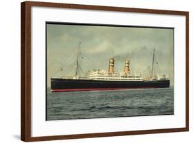 Hapag, Dampfschiff S.S. Veendam in Fahrt Auf See-null-Framed Giclee Print