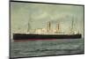 Hapag, Dampfschiff S.S. Veendam in Fahrt Auf See-null-Mounted Premium Giclee Print