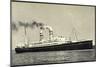 Hapag, Dampfschiff S.S. Volendam Nah Am Ufer-null-Mounted Premium Giclee Print