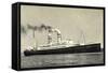 Hapag, Dampfschiff S.S. Volendam Nah Am Ufer-null-Framed Stretched Canvas