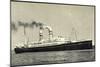 Hapag, Dampfschiff S.S. Volendam Nah Am Ufer-null-Mounted Giclee Print