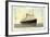 Hapag, Dampfschiff T.S.S. Nieuw Amsterdam in Fahrt-null-Framed Giclee Print