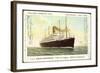 Hapag, Dampfschiff T.S.S. Nieuw Amsterdam in Fahrt-null-Framed Giclee Print