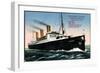 Hapag, Dampfschiff Vaterland, Riesendampfer-null-Framed Premium Giclee Print