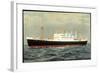 Hapag, M.V. Westerdam, Dampfschiff Auf Hoher See-null-Framed Giclee Print