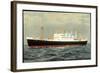 Hapag, M.V. Westerdam, Dampfschiff Auf Hoher See-null-Framed Giclee Print