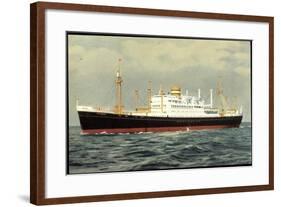 Hapag, M.V. Westerdam, Dampfschiff Auf Hoher See-null-Framed Giclee Print