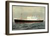 Hapag, M.V. Westerdam, Dampfschiff Auf Hoher See-null-Framed Giclee Print