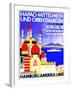 Hapag Mediterranean and Orient Cruises', Poster Advertising the Hamburg American Line, 1927-null-Framed Giclee Print