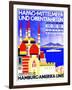 Hapag Mediterranean and Orient Cruises', Poster Advertising the Hamburg American Line, 1927-null-Framed Premium Giclee Print
