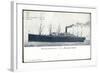 Hapag, P.D. President Grant, Dampfschiff, Rauch-null-Framed Giclee Print