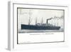 Hapag, P.D. President Grant, Dampfschiff, Rauch-null-Framed Giclee Print