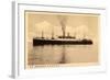 Hapag, S.S. Deutschland, Dampfschiff, Rauch-null-Framed Giclee Print