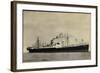 Hapag, S.S. Duivendijk, Dampfschiff, Rauch-null-Framed Giclee Print