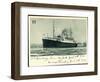 Hapag, S.S. Hamburg, New York, 1936, Dampfschiff-null-Framed Giclee Print