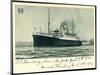 Hapag, S.S. Hamburg, New York, 1936, Dampfschiff-null-Mounted Giclee Print