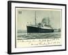 Hapag, S.S. Hamburg, New York, 1936, Dampfschiff-null-Framed Giclee Print