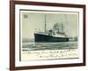 Hapag, S.S. Hamburg, New York, 1936, Dampfschiff-null-Framed Giclee Print