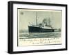 Hapag, S.S. Hamburg, New York, 1936, Dampfschiff-null-Framed Giclee Print