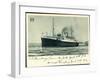 Hapag, S.S. Hamburg, New York, 1936, Dampfschiff-null-Framed Giclee Print