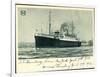 Hapag, S.S. Hamburg, New York, 1936, Dampfschiff-null-Framed Giclee Print