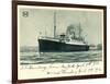 Hapag, S.S. Hamburg, New York, 1936, Dampfschiff-null-Framed Giclee Print