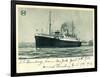 Hapag, S.S. Hamburg, New York, 1936, Dampfschiff-null-Framed Giclee Print