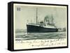 Hapag, S.S. Hamburg, New York, 1936, Dampfschiff-null-Framed Stretched Canvas