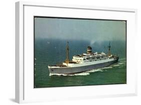 Hapag, S.S. Maasdam, Dampfschiff Auf See, Nebel-null-Framed Giclee Print