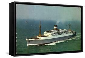 Hapag, S.S. Maasdam, Dampfschiff Auf See, Nebel-null-Framed Stretched Canvas