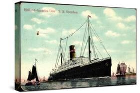 Hapag, S.S. Noordam, Dampfschiff, Segelboote-null-Stretched Canvas