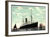 Hapag, S.S. Noordam, Dampfschiff, Segelboote-null-Framed Giclee Print