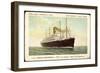 Hapag, T.S.S. Nieuw Amsterdam, Dampfschiff-null-Framed Giclee Print