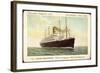 Hapag, T.S.S. Nieuw Amsterdam, Dampfschiff-null-Framed Giclee Print