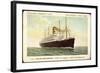 Hapag, T.S.S. Nieuw Amsterdam, Dampfschiff-null-Framed Giclee Print